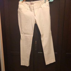 Merona White Ankle Pants